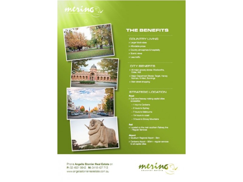 Merino Country Estate – Marys Mount Road, Goulburn NSW 2580