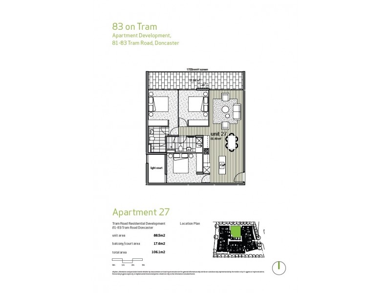 Apt 27/81-83 Tram Road, Doncaster VIC 3108 Floorplan
