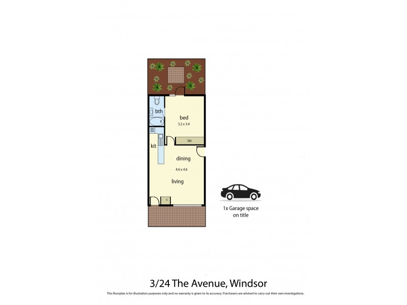 3/24 The Avenue, Windsor VIC 3181 Floorplan
