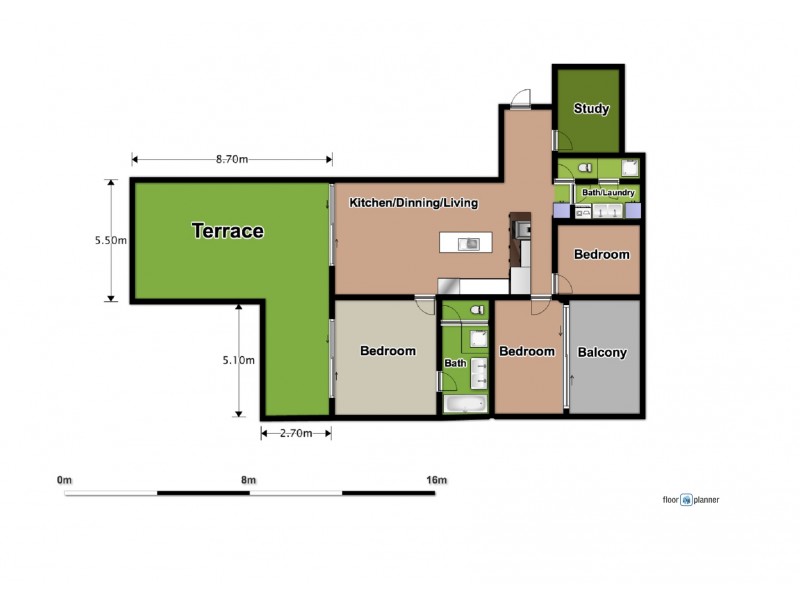 11/580 Hay Street, Perth WA 6000 Floorplan