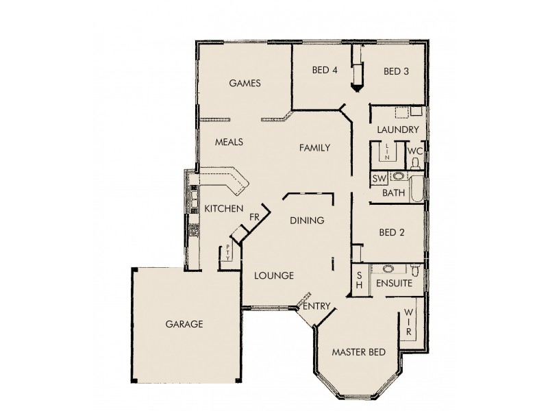 2 Poinsettia Green, Halls Head WA 6210 Floorplan