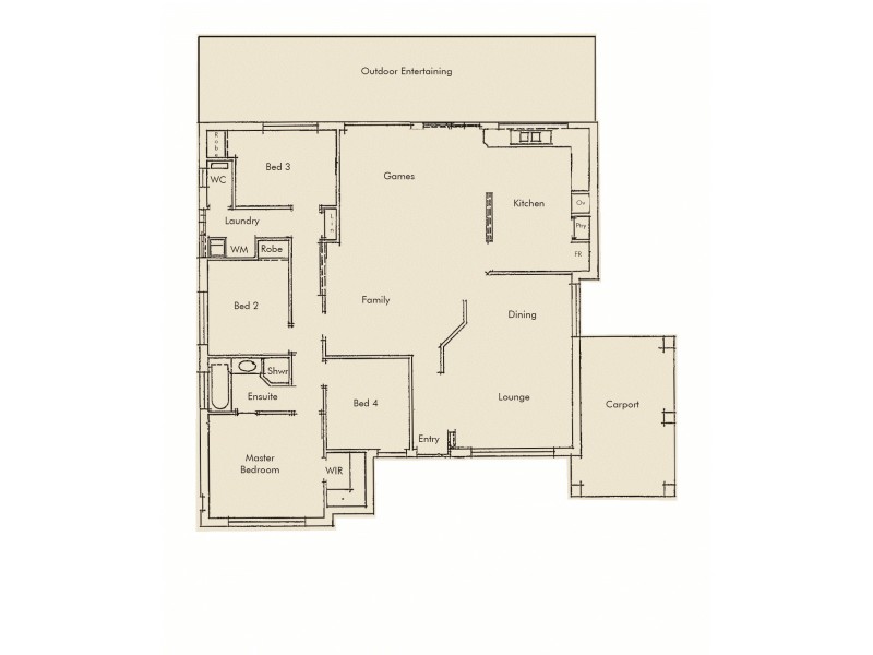 61 Sunningdale Chase, Meadow Springs WA 6210 Floorplan