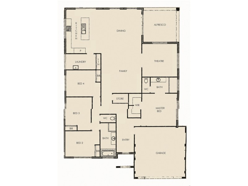 13 Newbridge Street, Meadow Springs WA 6210 Floorplan