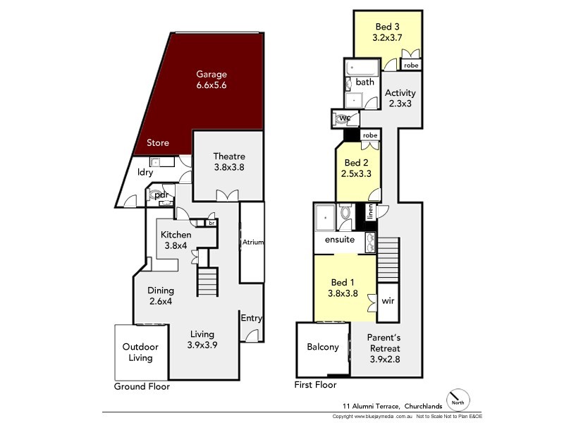 11 Alumni Tce, Churchlands WA 6018 Floorplan