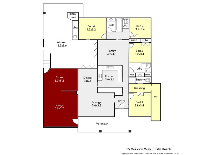 28 Weldon Way, City Beach WA 6015 Floorplan