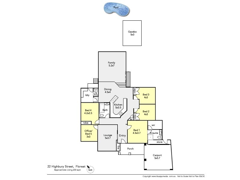 22 Highbury Street, Floreat WA 6014 Floorplan
