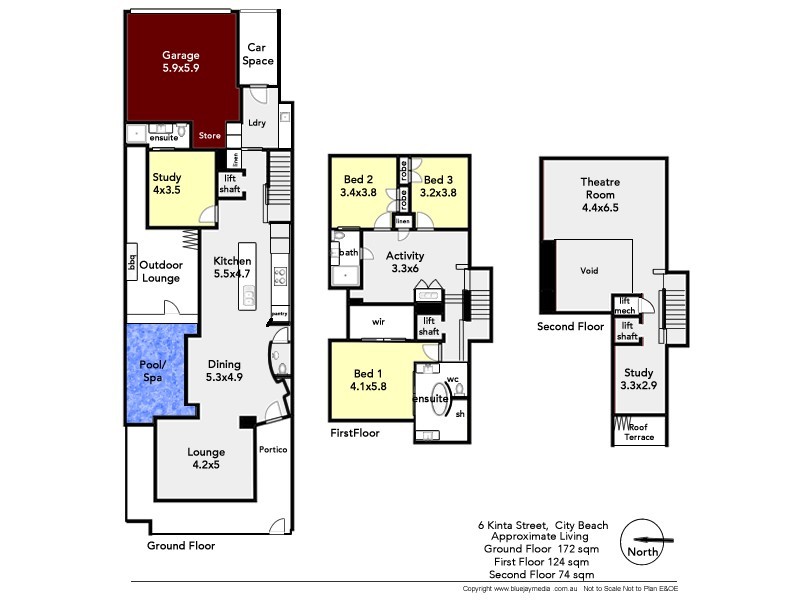 6 Kinta Street, City Beach WA 6015 Floorplan