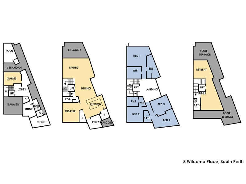 8 Witcomb Place, South Perth WA 6151 Floorplan