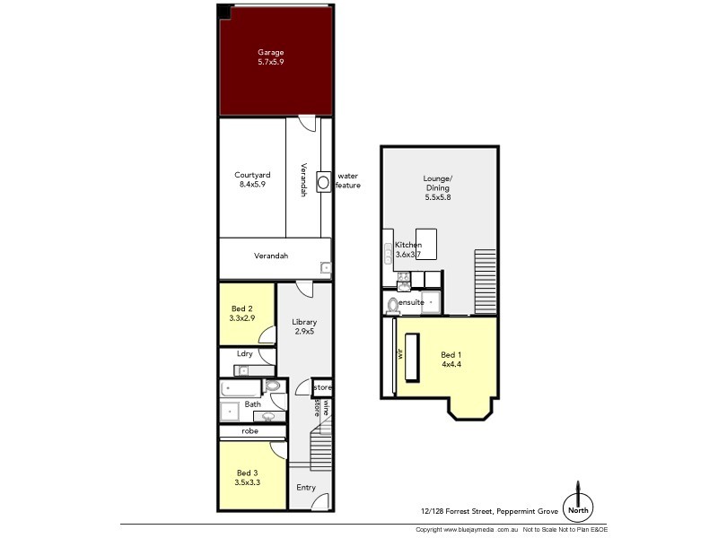 12/128 Forrest Street, Peppermint Grove WA 6011 Floorplan