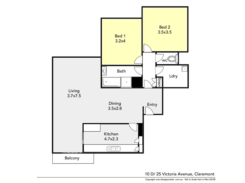 10D/25 Victoria Avenue, Claremont WA 6010 Floorplan