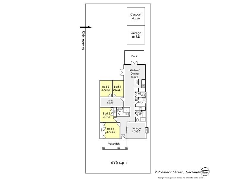 2 Robinson Street, Nedlands WA 6009 Floorplan