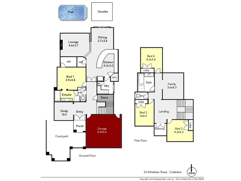 23 Athelstan Road, Cottesloe WA 6011 Floorplan