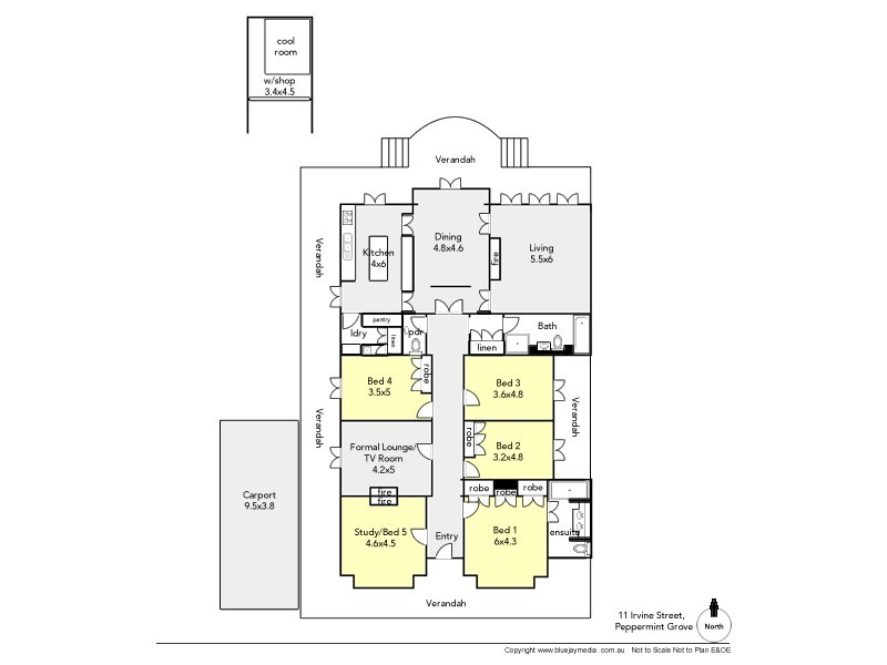 11 Irvine Street, Peppermint Grove WA 6011 Floorplan