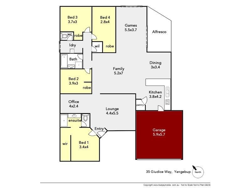 35 Giudice Way, Yangebup WA 6164 Floorplan
