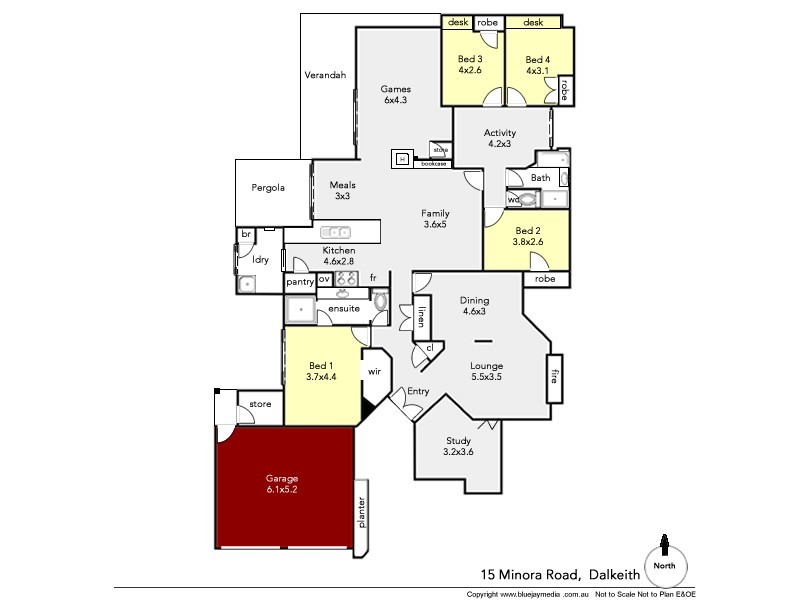 15 Minora Road, Dalkeith WA 6009 Floorplan