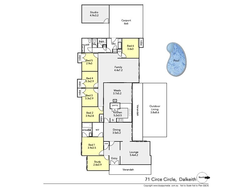 71 Circe Circle, Dalkeith WA 6009 Floorplan