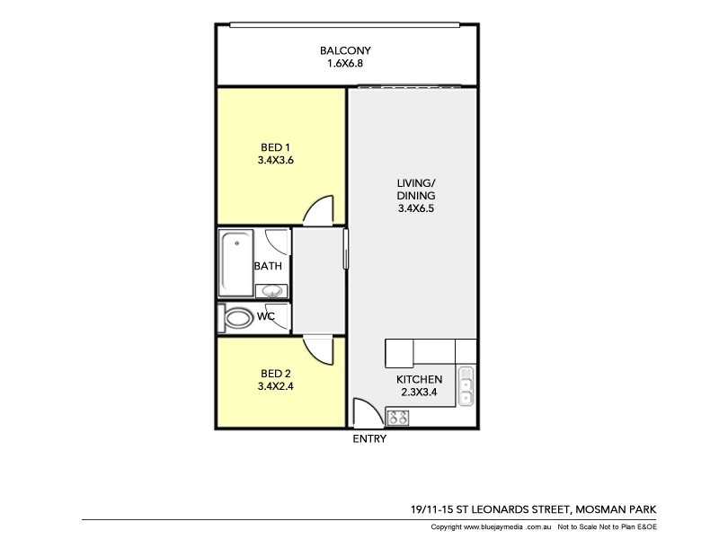 19/11 St Leonards Street, Mosman Park WA 6012 Floorplan