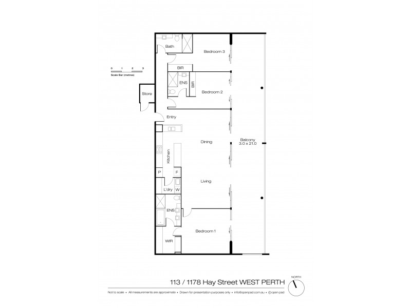 113/1178 Hay Street, West Perth WA 6005 Floorplan