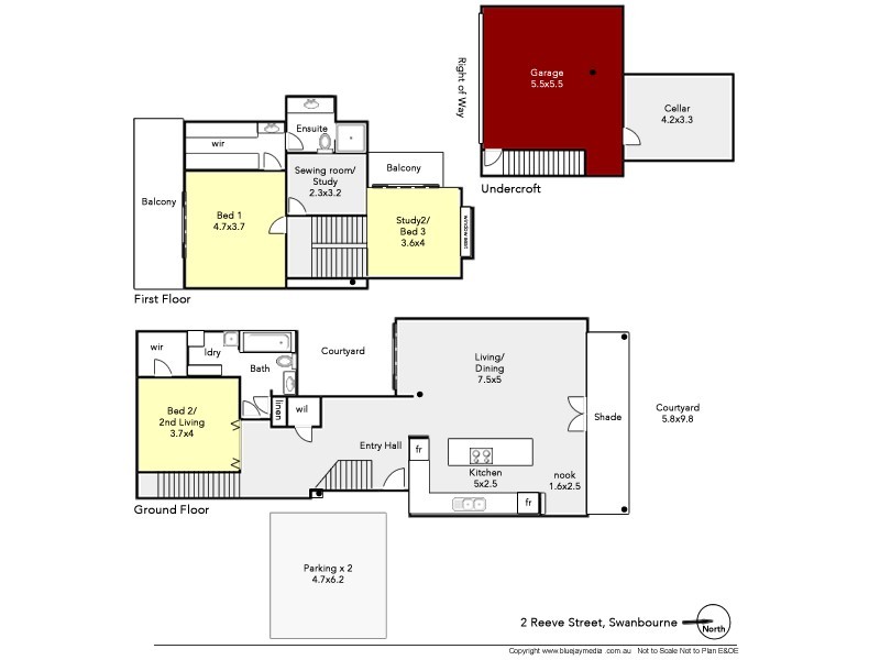 2 Reeve Street, Swanbourne WA 6010 Floorplan