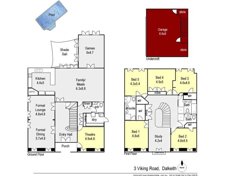 3 Viking Road, Dalkeith WA 6009 Floorplan