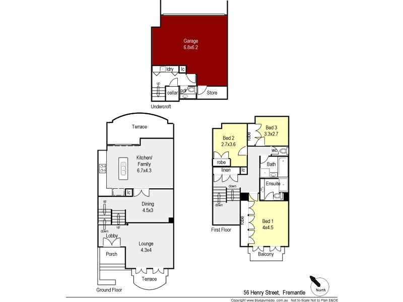 56 Henry Street, Fremantle WA 6160 Floorplan