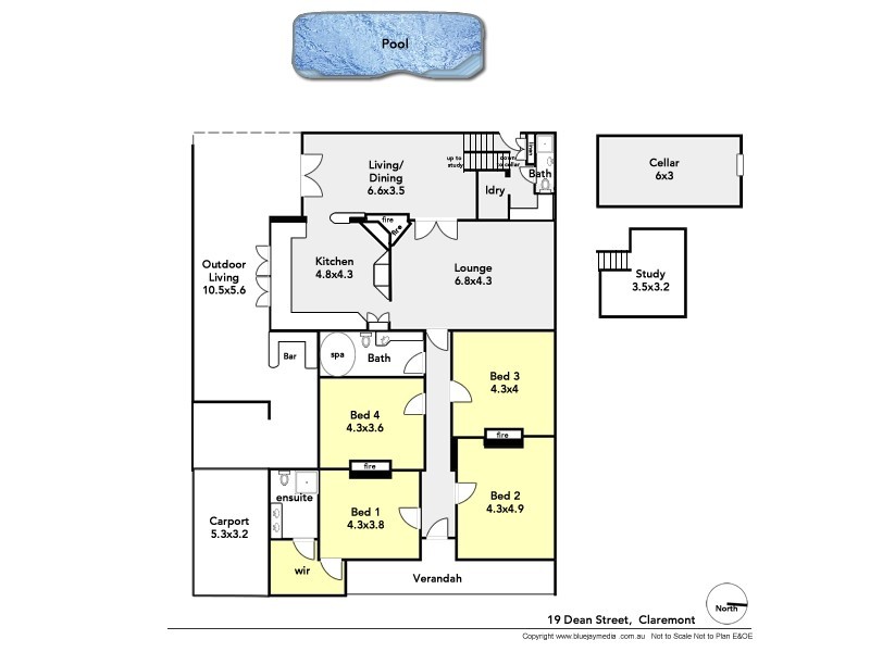 19 Dean Street, Claremont WA 6010 Floorplan