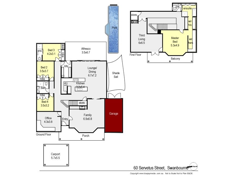 60 Servetus Street, Swanbourne WA 6010 Floorplan