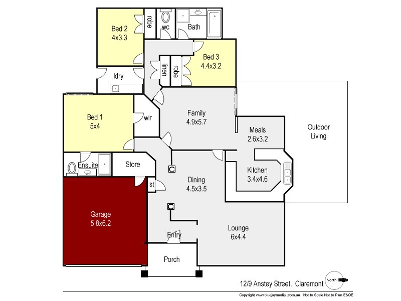 12/9 Anstey Street, Claremont WA 6010 Floorplan