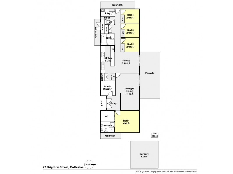 27 Brighton Street, Cottesloe WA 6011 Floorplan