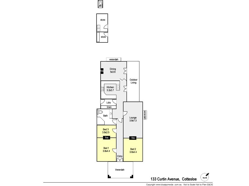 133 Curtin Avenue, Cottesloe WA 6011 Floorplan