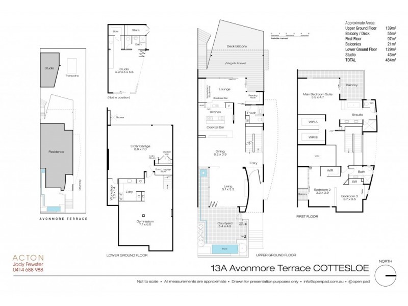 13A Avonmore Terrace, Cottesloe WA 6011 Floorplan