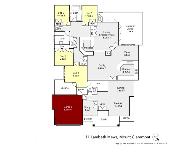 11 Lambeth Mews, Mount Claremont WA 6010 Floorplan