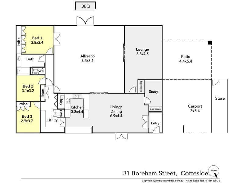 31 Boreham Street, Cottesloe WA 6011 Floorplan