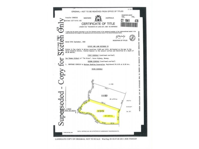 Lot 11215,  Mt Leewin Loop, Nannup WA 6275