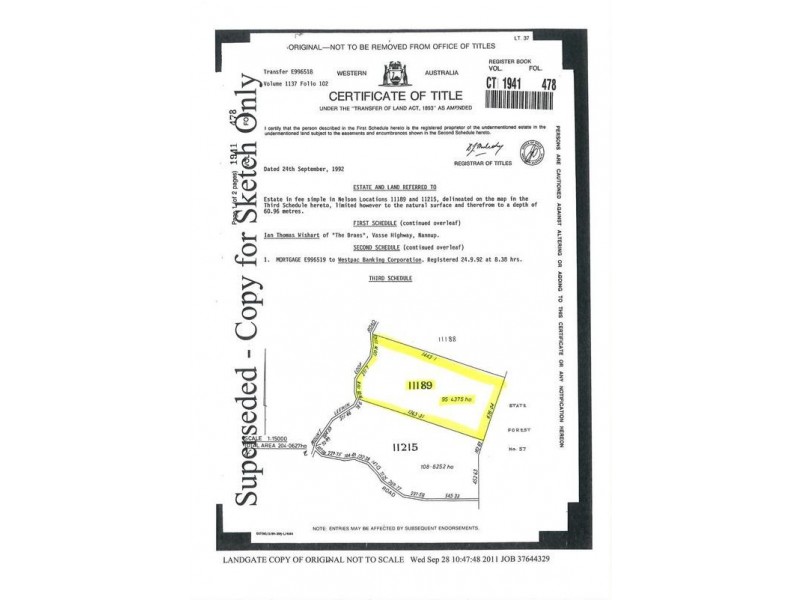 Lot 11189,  Mt Leewin Loop, Nannup WA 6275