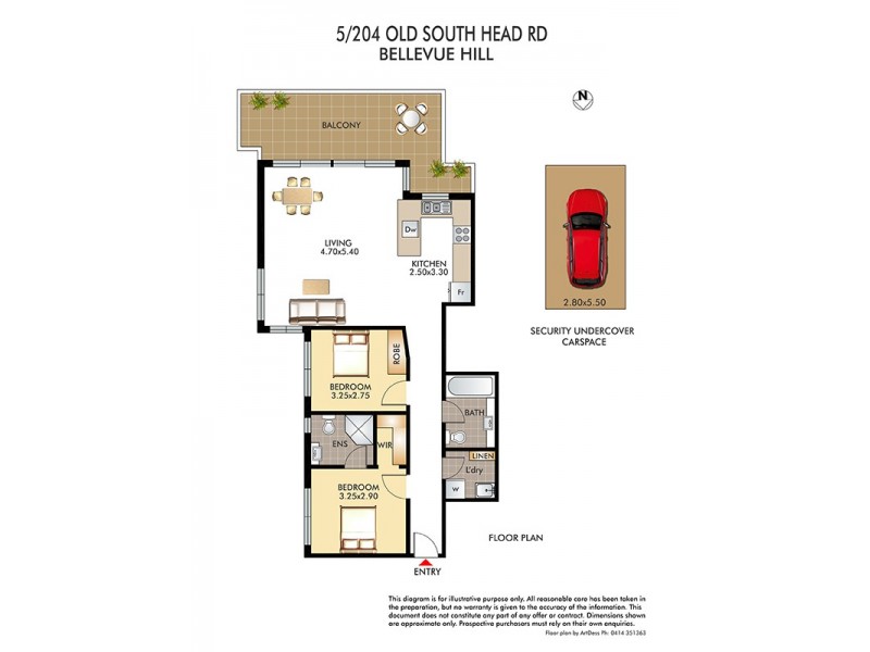 5/204 Old South Head Road, Bellevue Hill NSW 2023 Floorplan