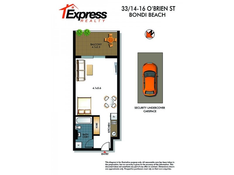 33/14-16 O’Brien Street, Bondi Beach NSW 2026 Floorplan