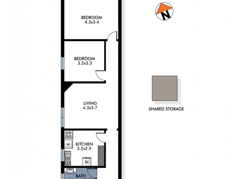 3/40 Curlewis Street, Bondi Beach NSW 2026 Floorplan