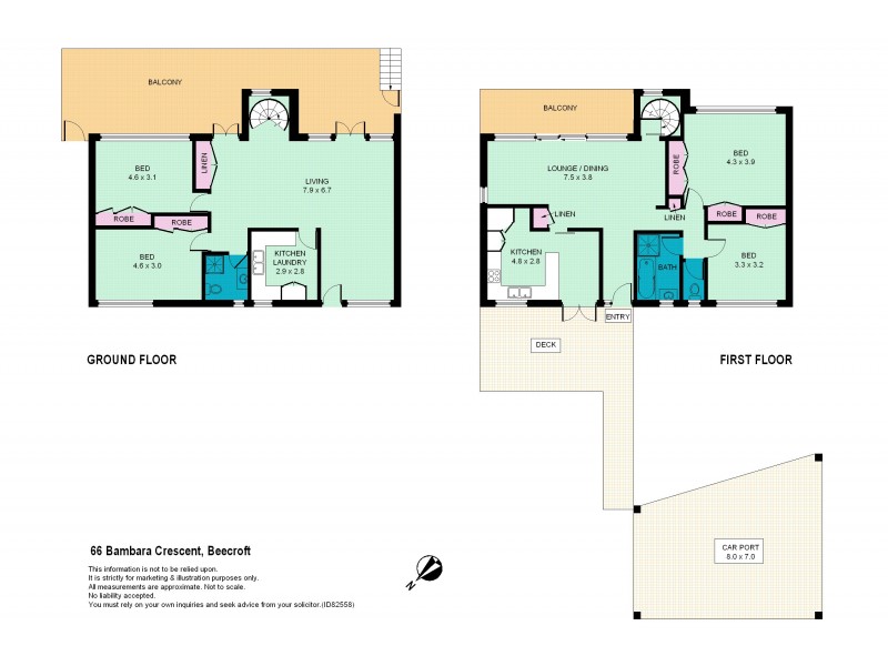 66 Bambara Cres, Beecroft NSW 2119 Floorplan