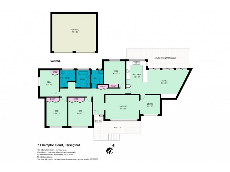 11 Campton Court, Carlingford NSW 2118 Floorplan
