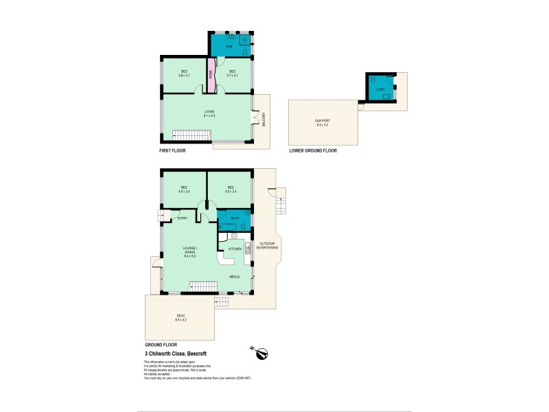 3 Chilworth Close, Beecroft NSW 2119 Floorplan
