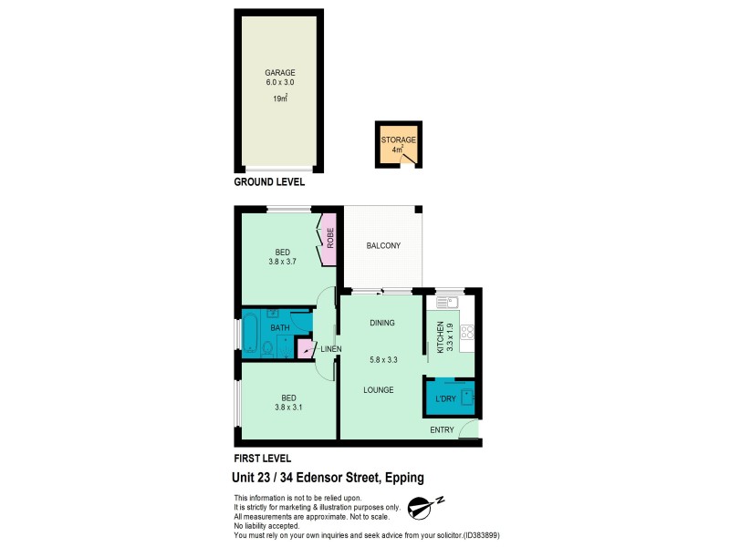 23/34 Edensor St, Epping NSW 2121 Floorplan
