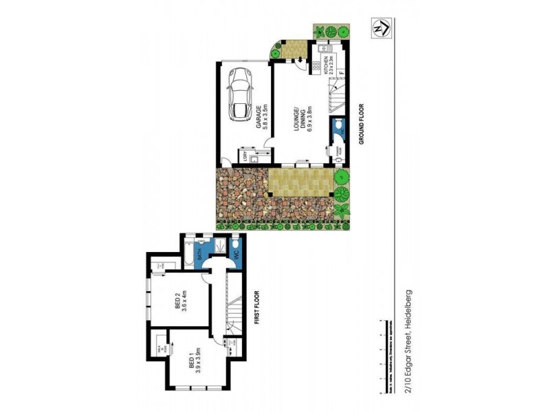 2/10 Edgar Street, Heidelberg VIC 3084