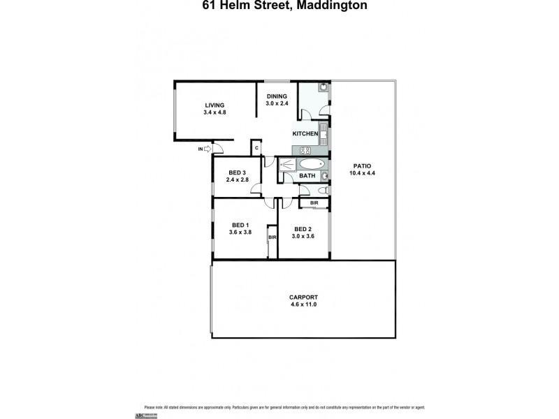 61 Helm Street, Maddington WA 6109 Floorplan