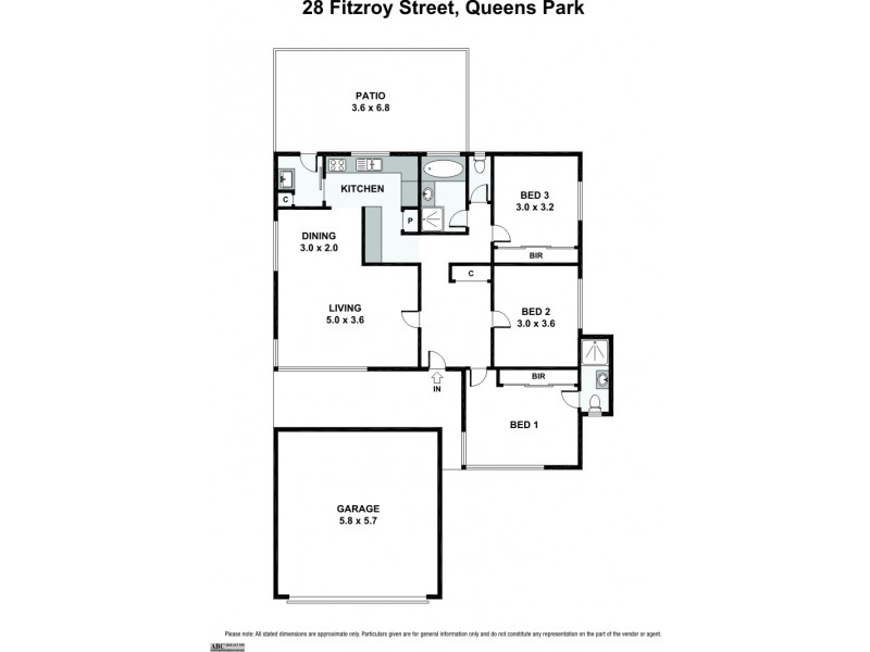 28 Fitzroy Street, Queens Park WA 6107 Floorplan