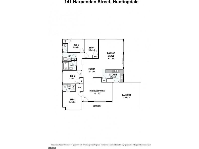141 Harpenden Street, Huntingdale WA 6110 Floorplan