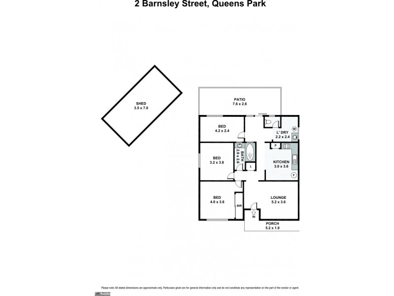 2 Barnsley Street, Queens Park WA 6107 Floorplan