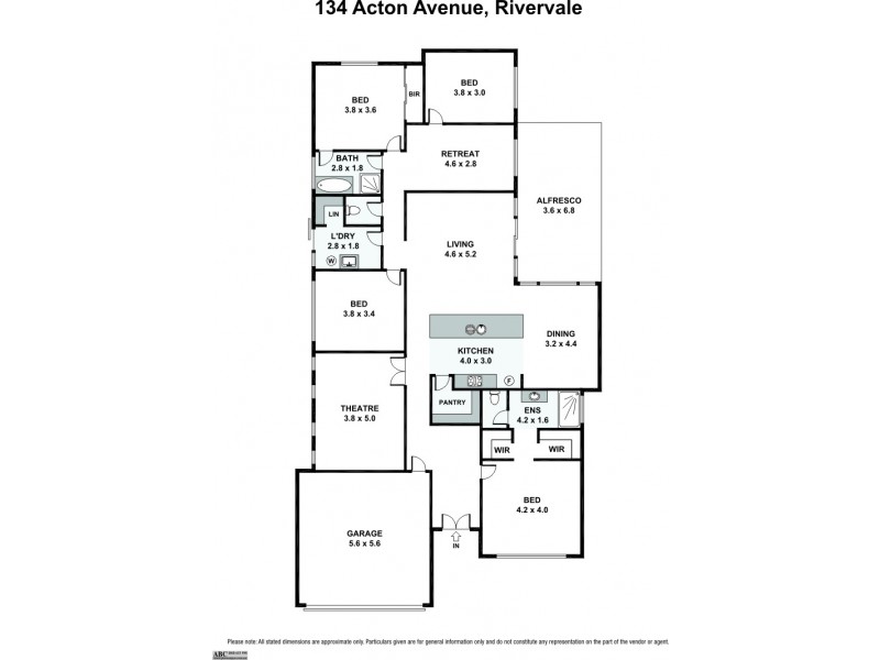 134 Acton Avenue, Rivervale WA 6103 Floorplan