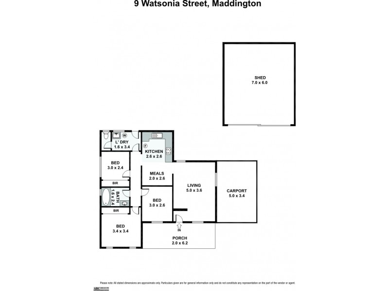 9 Watsonia Street, Maddington WA 6109 Floorplan