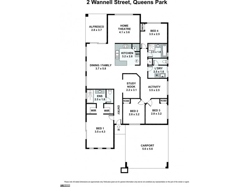 2 Wannell Street, Queens Park WA 6107 Floorplan